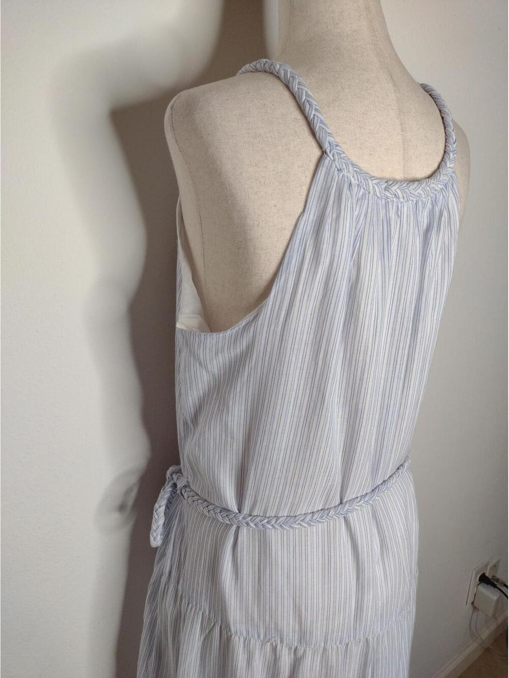 NWT Japna Women's Blue Striped Dress Size Medium - Picture 7 of 11